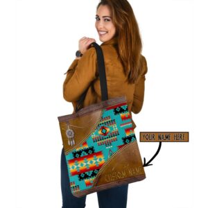 Native American Tote Bag Custom Name Totem Native American 3D Printed Canvas Tote Bag Native American Bag 3 ibycpu.jpg
