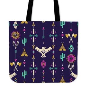 Native American Tote Bag, Indians Tribal Native…