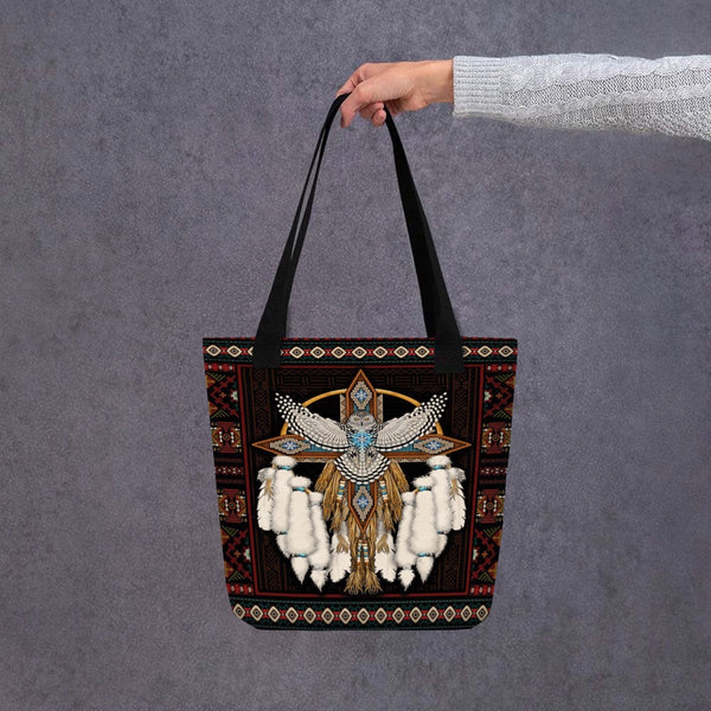 Native American Tote Bag, Owl Native American Tote bag, Native American Bag