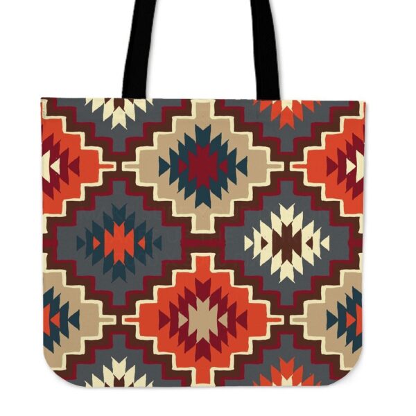 Native American Tote Bag, Tribal Indians Native American Aztec Navajo Print Tote Bag, Native American Bag