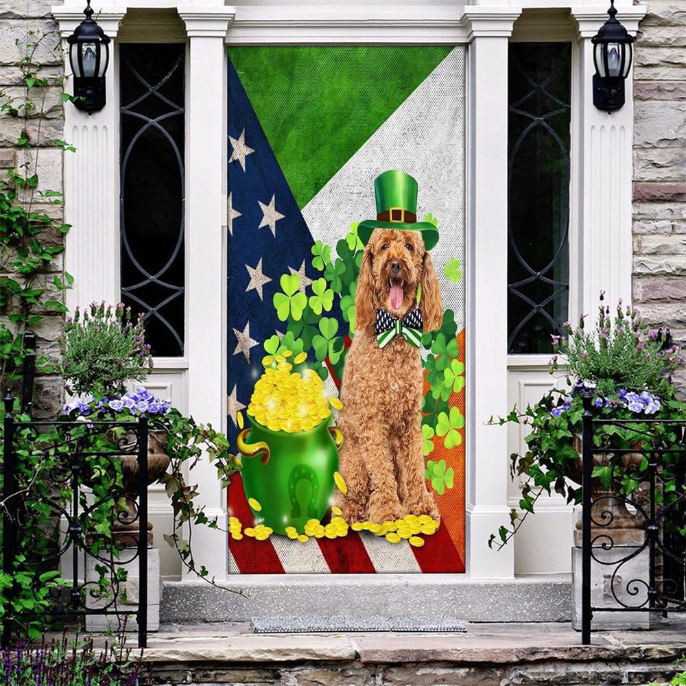 Poodle Door Cover, St Patrick’s Day Door Cover, St Patrick’s Day Door Decor Poodle Door Cover, St Patrick’s Day Door Cover, St Patrick’s Day Door Decor