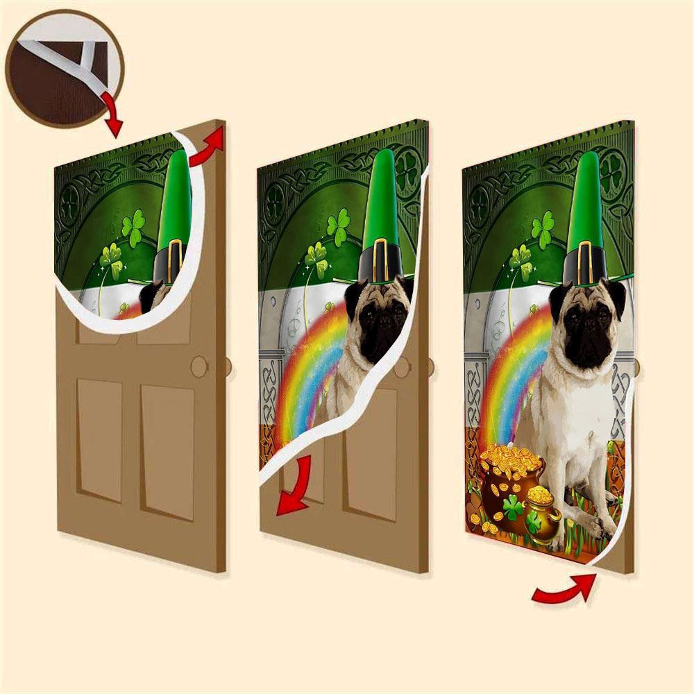 Pug Irish Door Cover, St Patrick’s Day Door Cover, St Patrick’s Day Door Decor Pug Irish Door Cover, St Patrick’s Day Door Cover, St Patrick’s Day Door Decor