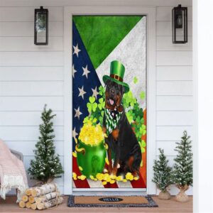 Rottweiler Door Cover, St Patrick’s Day Door…