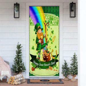 Saint Patrick’s Day Leprechaun Door Cover, St…