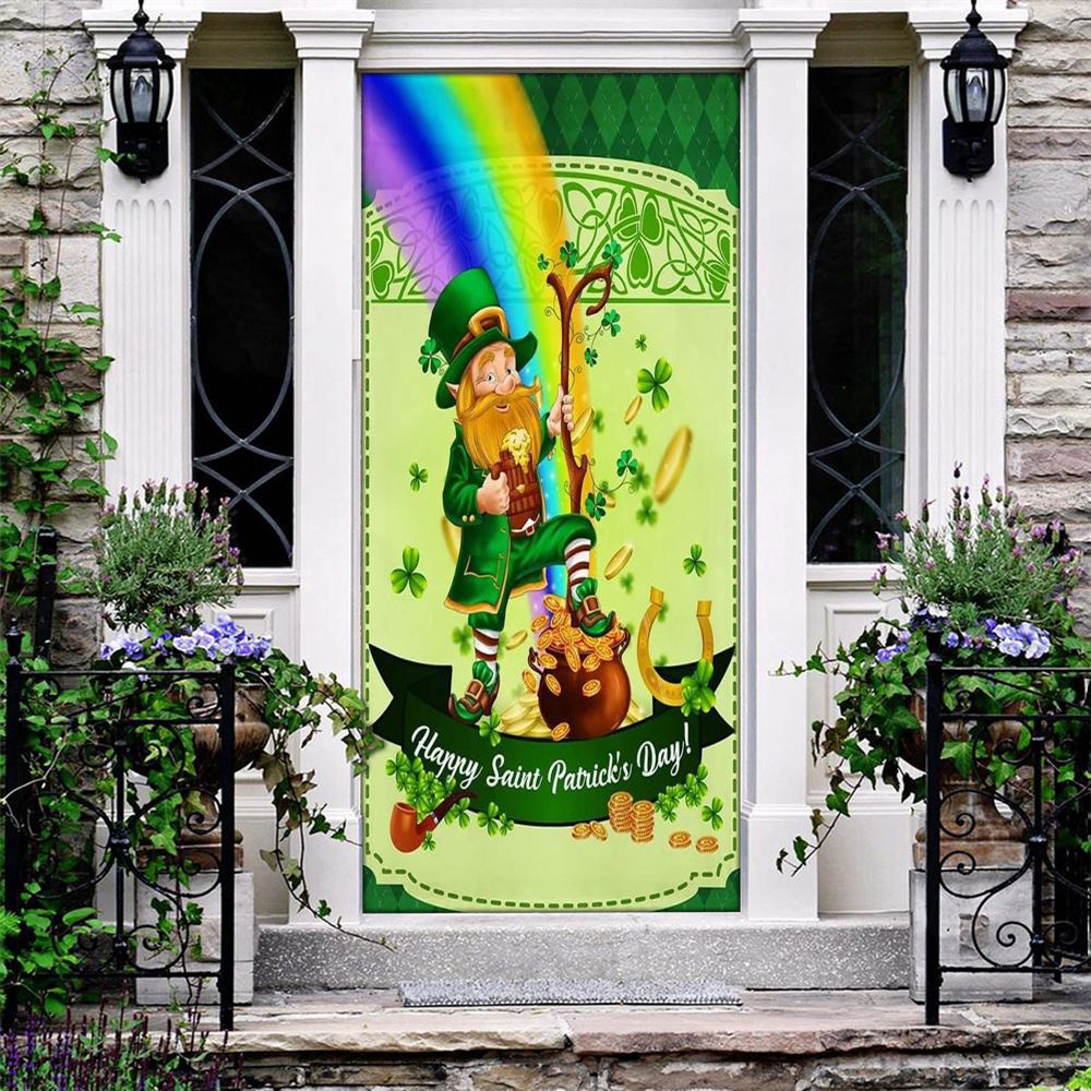Saint Patrick’s Day Leprechaun Door Cover, St Patrick’s Day Door Cover, St Patrick’s Day Door Decor Saint Patrick’s Day Leprechaun Door Cover, St Patrick’s Day Door Cover, St Patrick’s Day Door Decor