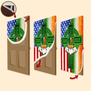 Saint Patricks Day Irish American Celtic Cross Door Cover St Patrick s Day Door Cover St Patrick s Day Door Decor 3 aujzle.jpg