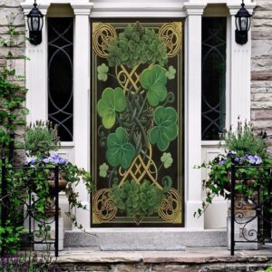 Shamrock And Celtic Knot Door Cover St Patrick s Day Door Cover St Patrick s Day Door Decor 2 j4oz5h.jpg