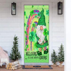 Shamrock Gnome Door Cover, St Patrick’s Day…