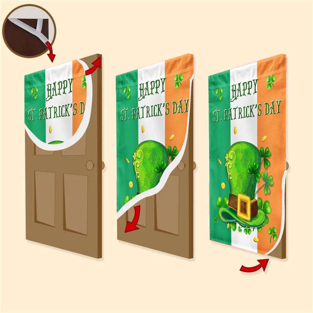 Shamrock Leprechaun’s Hat Day Door Cover, St Patrick’s Day Door Cover, St Patrick’s Day Door Decor