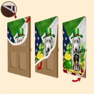Silver Labrador Door Cover St Patrick s Day Door Cover St Patrick s Day Door Decor 3 mqwsbl.jpg