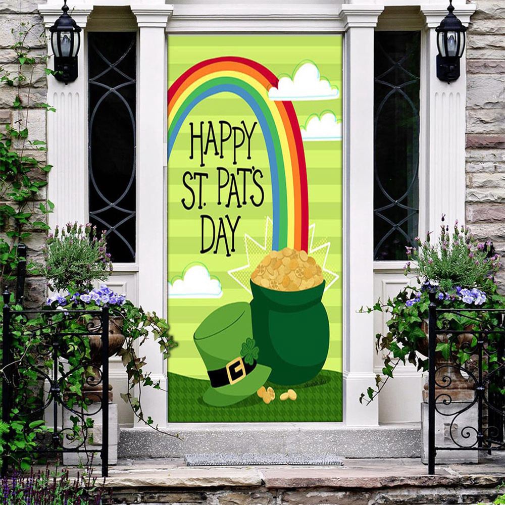 St Pat’s Pot of Gold Door Cover, St Patrick’s Day Door Cover, St Patrick’s Day Door Decor St Pat’s Pot of Gold Door Cover, St Patrick’s Day Door Cover, St Patrick’s Day Door Decor