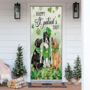 St Patrick’s Day Dog Door Cover, Gift…