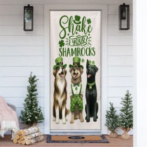 St Patrick’s Day Dog Door Cover, Shake…