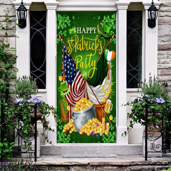 St Patrick’s Day Irish American Door Cover, St Patrick’s Day Door Cover, St Patrick’s Day Door Decor