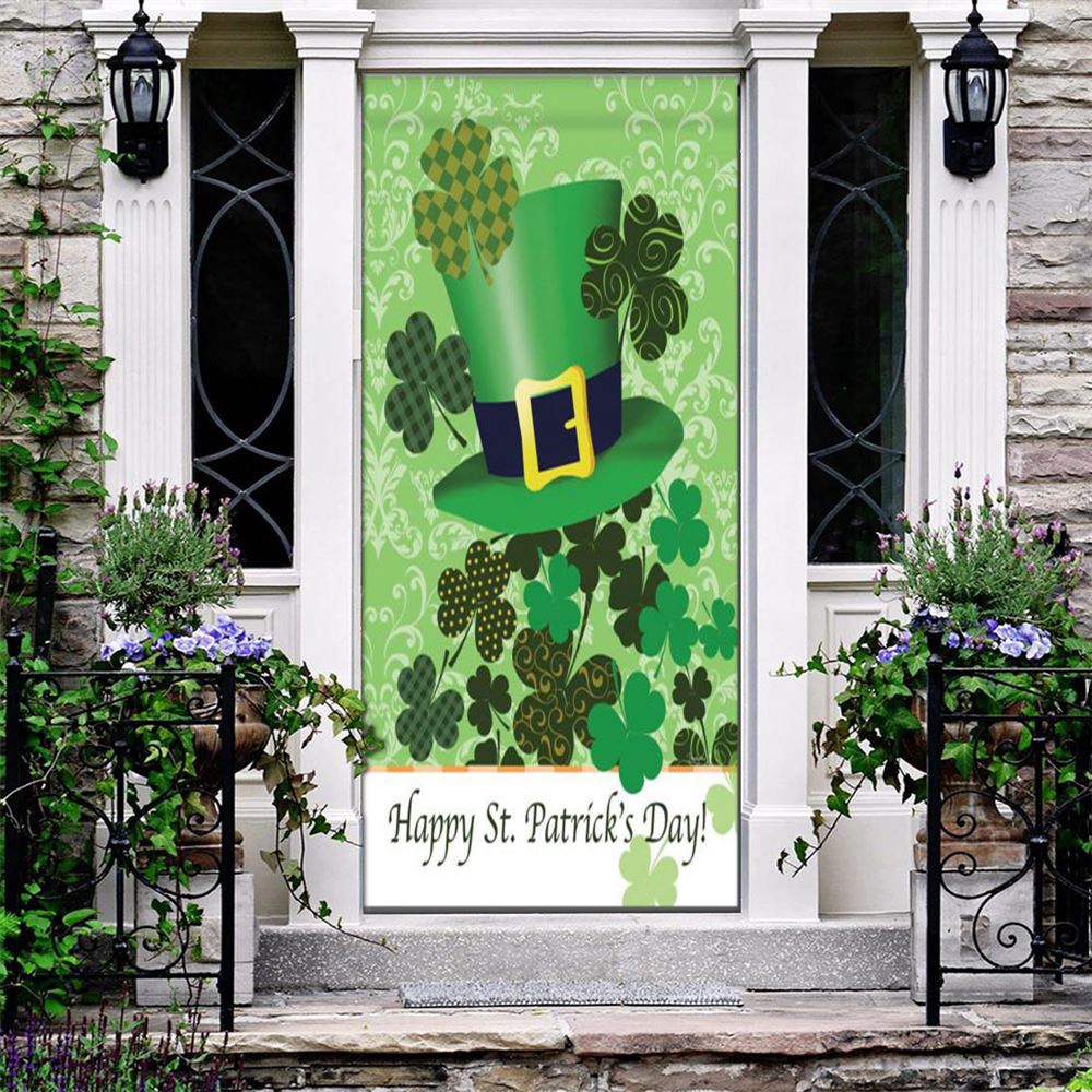 St Patrick’s Day Irish Hat Door Cover, St Patrick’s Day Door Cover, St Patrick’s Day Door Decor St Patrick’s Day Irish Hat Door Cover, St Patrick’s Day Door Cover, St Patrick’s Day Door Decor