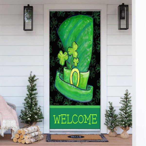 St Patrick’s Day Leprechaun Hat Door Cover, St Patrick’s Day Door Cover, St Patrick’s Day Door Decor