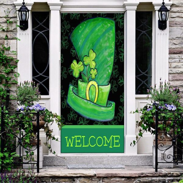 St Patrick’s Day Leprechaun Hat Door Cover, St Patrick’s Day Door Cover, St Patrick’s Day Door Decor