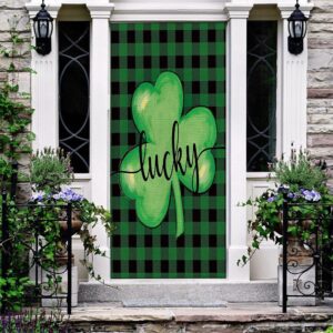 St Patrick s Day Lucky Shamrock Clover Door Cover St Patrick s Day Door Cover St Patrick s Day Door Decor 2 tgnfzr.jpg