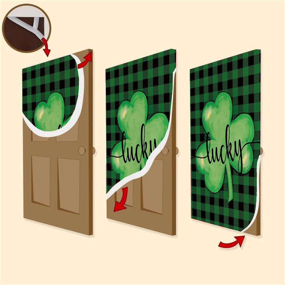 St Patrick’s Day Lucky Shamrock Clover Door Cover, St Patrick’s Day Door Cover, St Patrick’s Day Door Decor St Patrick’s Day Lucky Shamrock Clover Door Cover, St Patrick’s Day Door Cover, St Patrick’s Day Door Decor