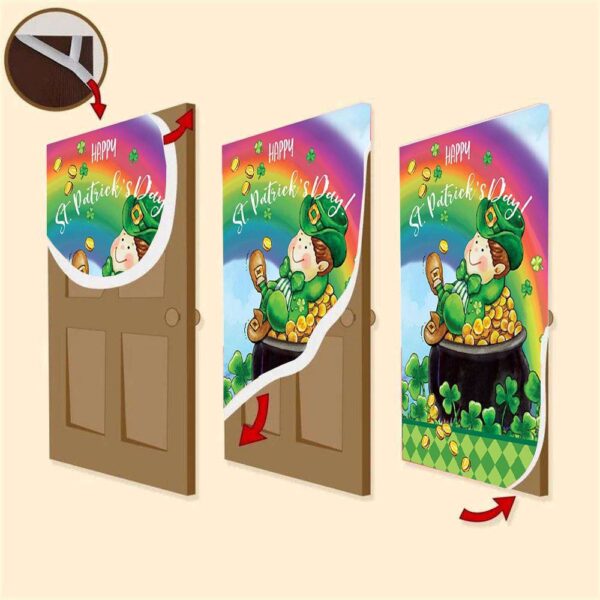 St Patrick’s Day Pot of Gold Door Cover, St Patrick’s Day Door Cover, St Patrick’s Day Door Decor