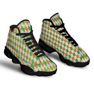 St Patrick s Day Shoes Argyle St Patrick s Day Print Pattern Black Basketball Shoes 2 blvbwc.jpg