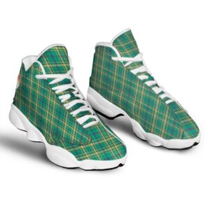 St Patrick s Day Shoes Saint Patrick s Day Irish Check Print White Basketball Shoes 2 judrxy.jpg