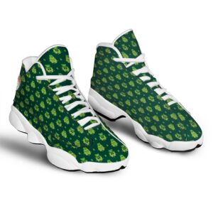 St Patrick s Day Shoes St. Patrick s Day Cute Print Pattern White Basketball Shoes 2 gv0bgh.jpg