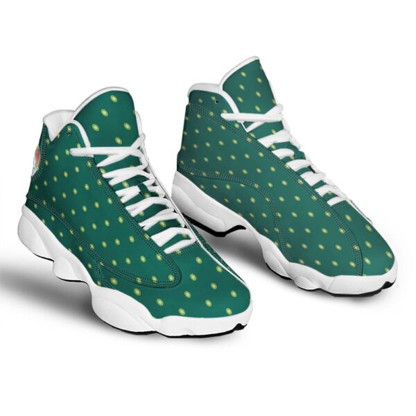 St Patrick’s Day Shoes, St. Patrick’s Day Polka Dot Irish Print White Basketball Shoes