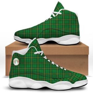 St Patrick s Day Shoes Tartan Saint Patrick s Day Print White Basketball Shoes 1 bdxpql.jpg
