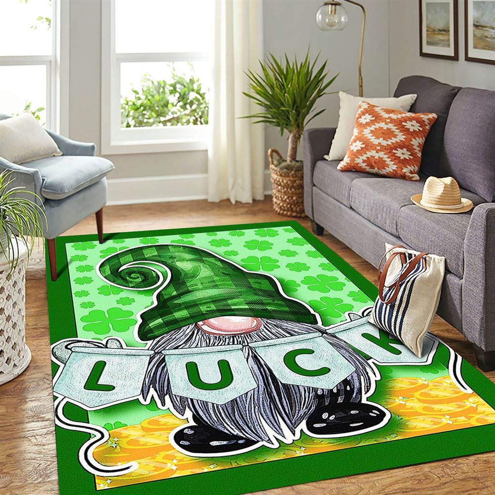 St Patricks Day Rug, America Forever Irish Gnome Luck Rug