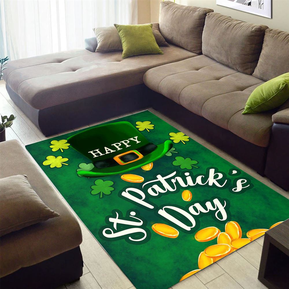 St Patricks Day Rug, America Forever Irish Lucky Day Rug