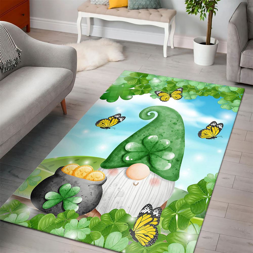 St Patricks Day Rug, America Forever St Patty Gnome Rug