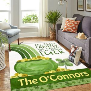 St Patricks Day Rug Create Our Own Luck Shamrock Personalized Rug 3 c9k3ib.jpg