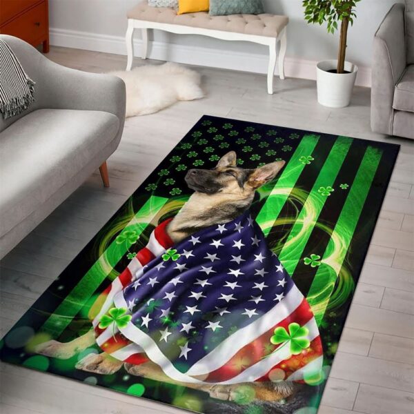 St Patricks Day Rug, German Shepherd Rug