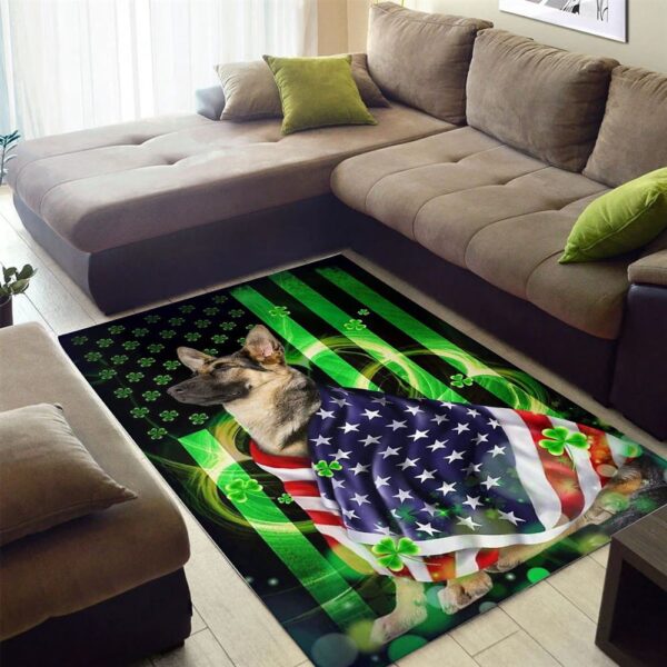 St Patricks Day Rug, German Shepherd Rug