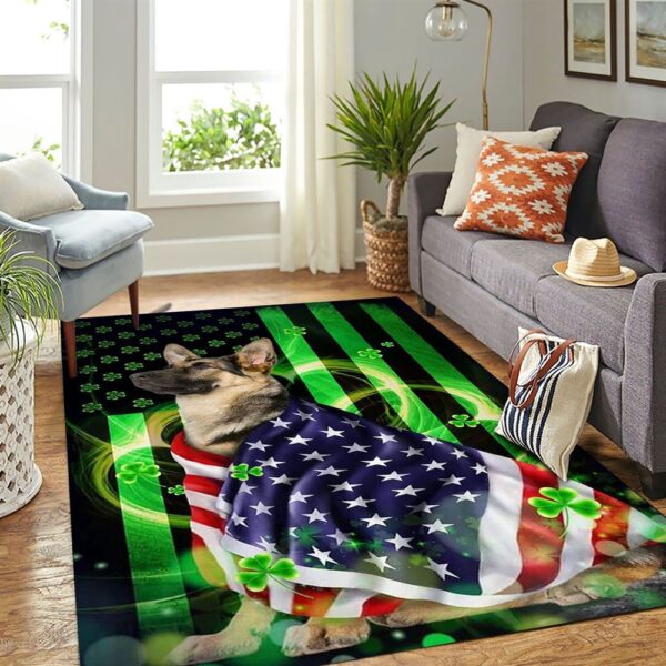 St Patricks Day Rug, German Shepherd Rug