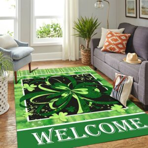 St Patricks Day Rug Get Lucky WelcomeRug 3 tscclm.jpg