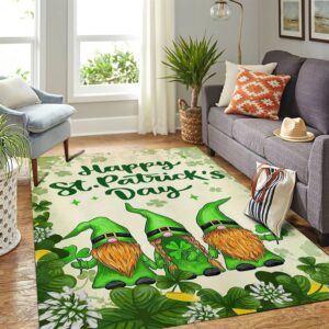 St Patricks Day Rug Gnomes Hold The Clovers Rugs Gift For Gnome Lovers 3 esi4jx.jpg