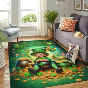 St Patricks Day Rug Gold Coins And Leprechaun Rugs 3 gwfsyi.jpg
