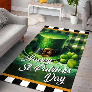 St Patricks Day Rug, Happy Lucky Hat…