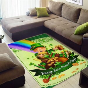 St Patricks Day Rug Happy Saint Patrick s Day Leprechaun Rug 2 vfvtxk.jpg