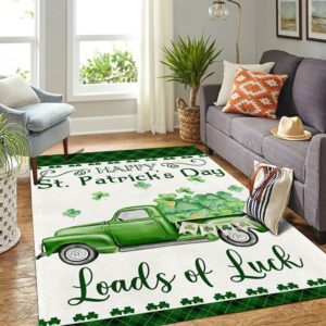 St Patricks Day Rug Happy St Patrick s Day Green Truck Loads Of Luck Rug 3 po4cyp.jpg
