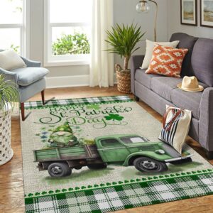 St Patricks Day Rug Here I Am Shamrocks Rugs Gift For Gnome Lovers 3 elnaiw.jpg