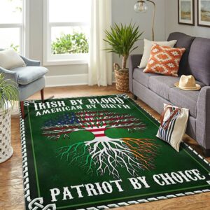 St Patricks Day Rug Irish By Blood American By Birth Patriot By Choice Rug 3 azw4ez.jpg