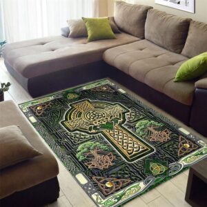 St Patricks Day Rug Irish Celtic Cross Happy Saint Patrick s Day Rug 2 pwaph0.jpg
