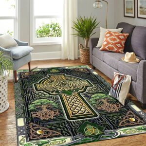 St Patricks Day Rug Irish Celtic Cross Happy Saint Patrick s Day Rug 3 ukopdh.jpg