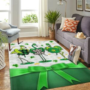 St Patricks Day Rug Irish Patrick s Day Rug Funny Flamingo 3 wlv7xi.jpg