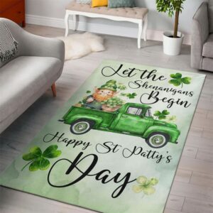 St Patricks Day Rug, Let The Shenanigans…