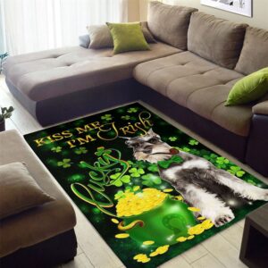St Patricks Day Rug Miniature Schnauzer Kiss Me I m Irish Rug 2 lgxlqs.jpg