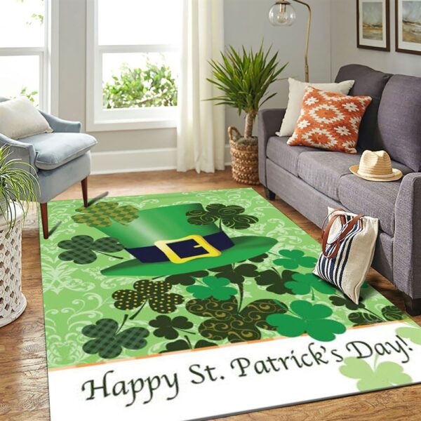St Patricks Day Rug, St Patrick’s Day Irish HatRug